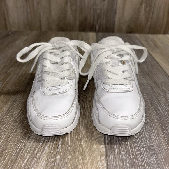 Nike Air Max 90 Youth US Size 11C White Running Sneaker Shoes CD6867-100 - Picture 3 of 11